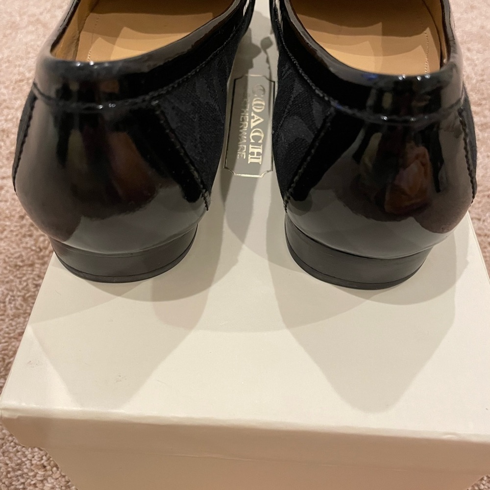 Coach Elkie Black Driving Moccasins Loafer Size 6.5 - Picture 4 of 8